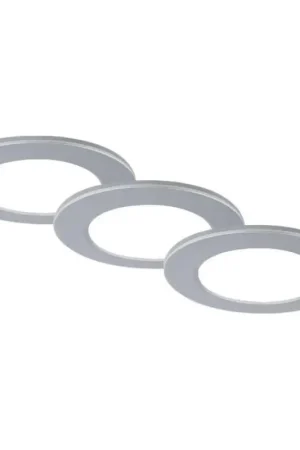 Brilo - SET 3x Hangende LED Badkamer plafond verlichting LED/4W/230V IP44 3000/4000K zilver Tijdelijk Beschikbaar