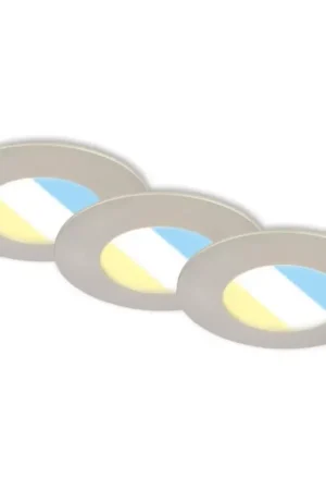 Briloner 7598032 - SET 3x Hangende LED Badkamer plafond verlichting LED/4,9W/230V IP44 2700/4000/6500K mat chroom Lage Kosten