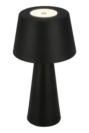 Brilo - LED Dimbaar rechargeable buitenshuis tafellamp LED/3,5W/5V IP44 zwart Op = Op
