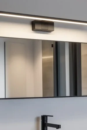 Aigostar - LED-spiegelverlichting voor de badkamer LED/12W/230V 4000K 60 cm IP44 zwart Koop Vandaag