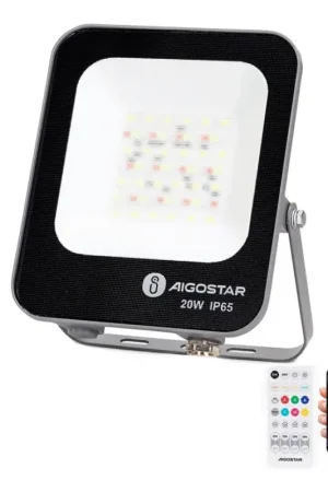Merkproduct Aigostar - LED RGBW Dimbare schijnwerper MESH Smart LED/20W/230V 6500K IP65 + afstandsbediening