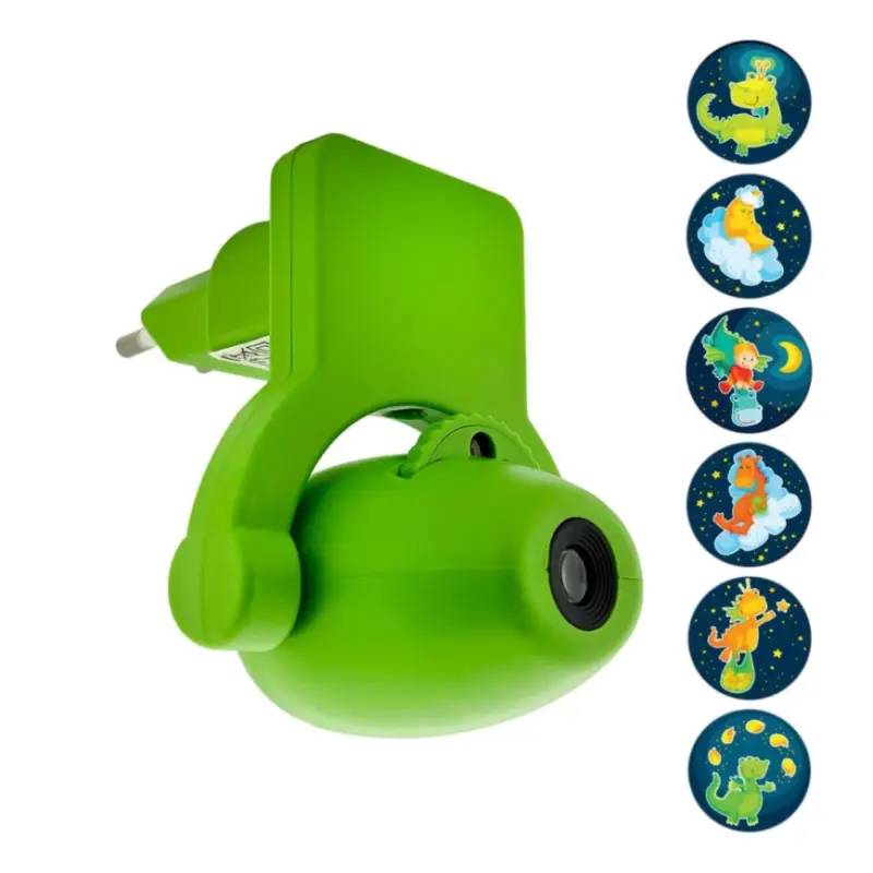 LED Nachtlampje kinderkamer met een beamer LED/0,5W/230V groen Bestseller