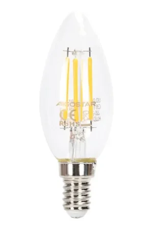 Snelle Levering Dimbare LED Lamp FILAMENT C35 E14/4W/230V 2700K - Aigostar
