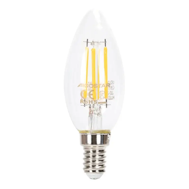 Snelle Levering Dimbare LED Lamp FILAMENT C35 E14/4W/230V 2700K - Aigostar