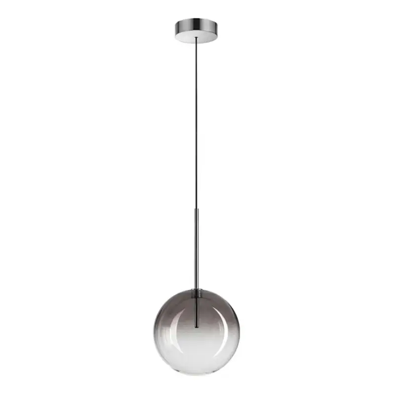 Hete Deal Ideal Lux - LED Hanglamp aan een koord EQUINOXE 1xG4/2W/230V diameter 20 cm glanzend chroom/gerookt