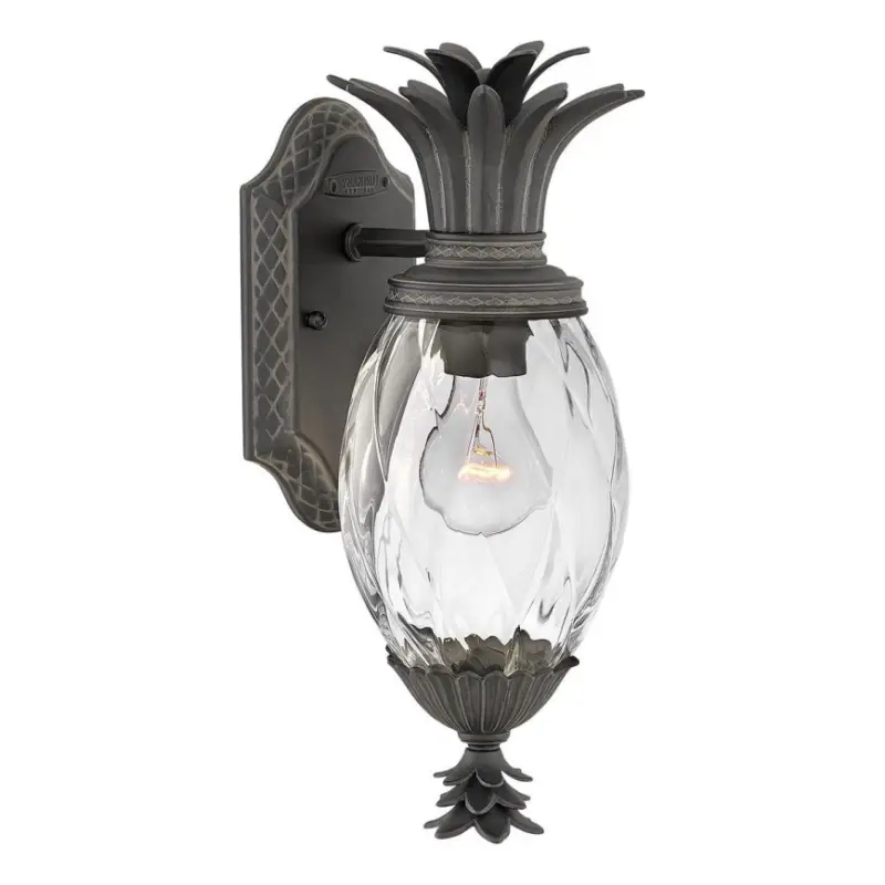 Hinkley - Wandlamp voor buiten PLANTATION 1xE27/40W/230V IP44 zwart Must-Have