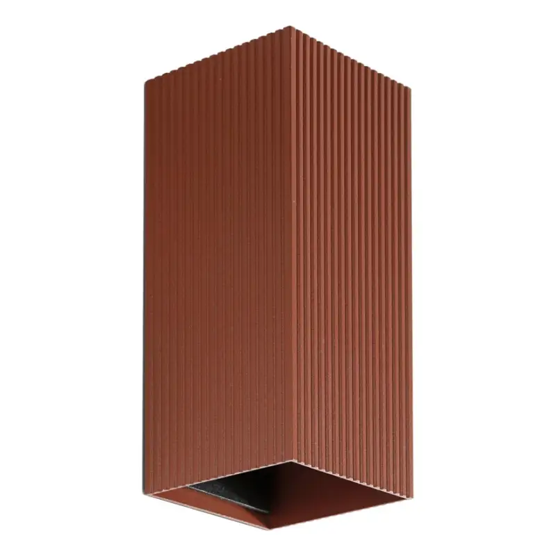 Aanbieding FARO 40568 - Wandlamp SOLE 2xGU10/8W/230V baksteen gegolfd hoekig