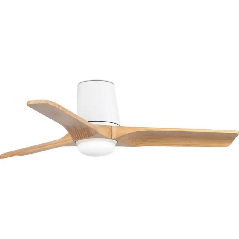 Express Levering FARO 33836WT-1TW - LED-dimbare plafondventilator HEYWOOD TUB S LED/10W/230V 2700/3000/4000K dennen/wit Ø 90 cm Wi-Fi Tuya + afstandsbediening