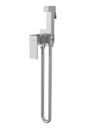 Dagaanbieding Sapho - Bidetkraan met douche voor inbouwmontage CUBEMIX hoekig/glanzend chroom