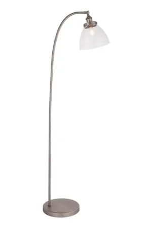 Beperkte Voorraad Endon 91741 - Vloerlamp HANSEN 1xE27/40W/230V mat chroom