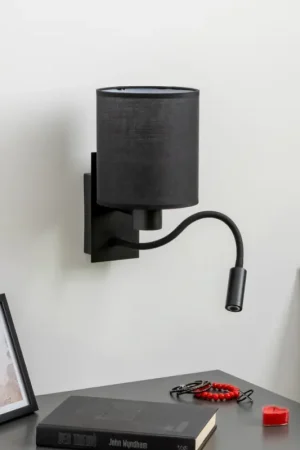 Actieprijs Brilagi - LED Flexibele wandlamp NUBILA 1xE27/25W/230V + LED/3W zwart
