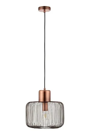 Bestel Nu Endon 68986 - Hanglamp aan kabel NICOLA 1xE27/40W/230V koperen