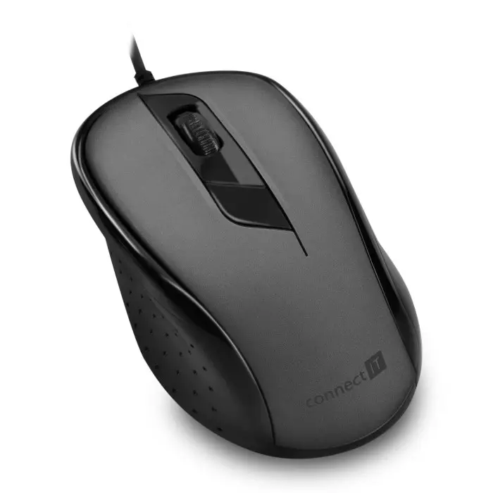 Bestel Nu CONNECT IT CMO-1200-GY - Bedrade muis 1000 DPI zwart/grijs