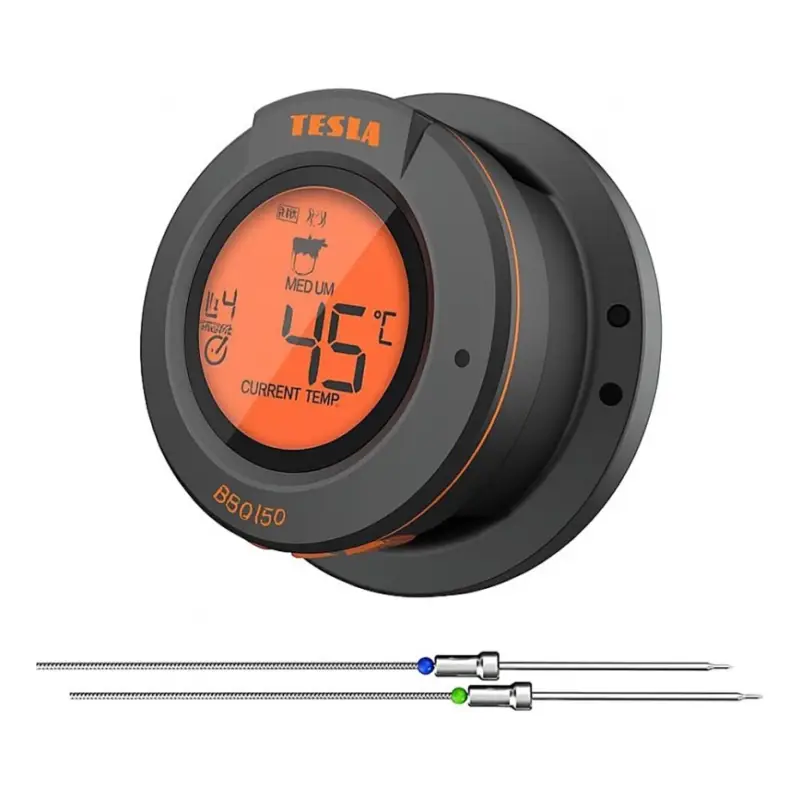 Beste Prijs TESLA Electronics Cook - Digitale vleesthermometer met sonde 0-400 °C 2xAA IP65