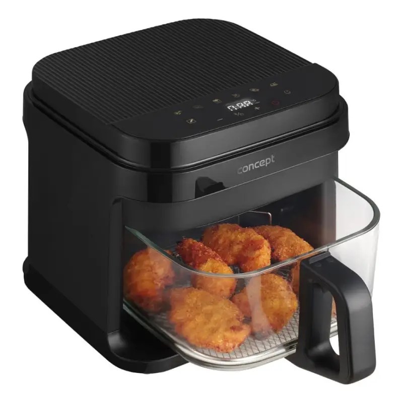 Op = Op Concept FR5500 - Air fryer GLASS & FAST 5,5 l 1200W/230V zwart