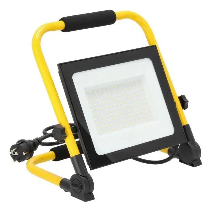 Dimbare LED schijnwerper TIGRA LED/100W/4000K IP54 zwart/geel Favoriet