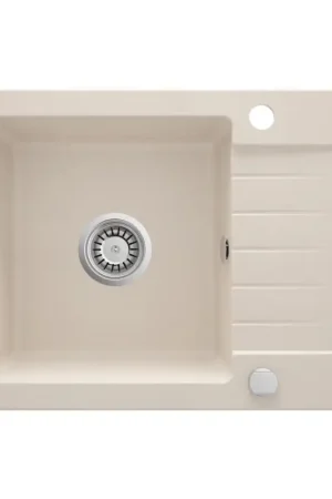 Direct Verzonden Deante ZQZ_511A - Keukenspoelbak ZORBA 58x44 cm graniet/beige