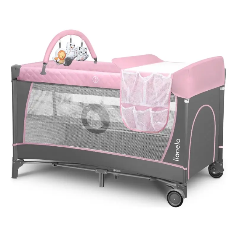 Actieprijs Lionelo - Reisbedje FLOWER Flamingo