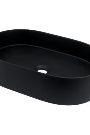 Koopje Deante CQS_NU6S - Opbouwwastafel SILIA 35x55 cm graniet/zwart