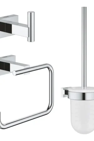 Beperkt Aanbod GROHE 40757001 - Accessoireset ESSENTIALS CUBE glanzend chroom