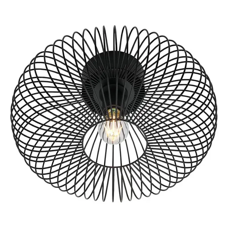 Aanbieding Nordlux - Plafondlamp BERONI 1xE27/60W/230V Ø 40,3 cm zwart