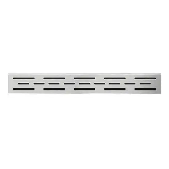 Roestvrijstalen afvoerrooster 49,5x2,3 cm, zilverkleurig Rechtstreeks Van De Fabrikant