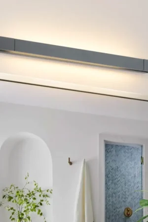 Brilagi - LED-spiegelverlichting voor de badkamer AQUA LINE LED/18W/230V 60 cm IP44 antraciet CRI 90 Must-Have