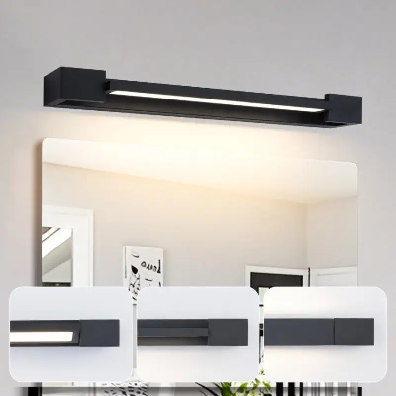 Direct Beschikbaar Brilagi - LED-spiegelverlichting voor de badkamer AQUA LINE LED/12W/230V 45 cm IP44 zwart CRI 90