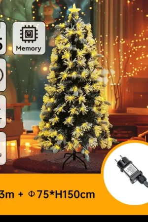 Aigostar - LED kerstboom voor buiten, 165 LED, 8 functies, 1,5 m, IP44, warm wit Gratis Retour