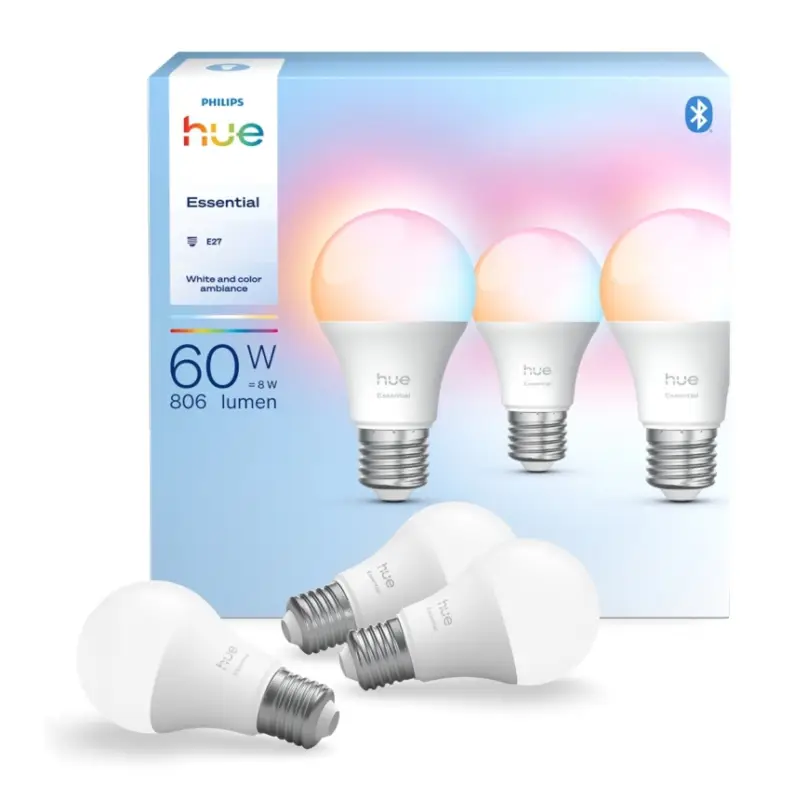 Seizoensaanbieding Set van 3 dimbare LED-lampen Philips Hue White And Color Ambiance Essential E27/8W/230V 2200-6500K