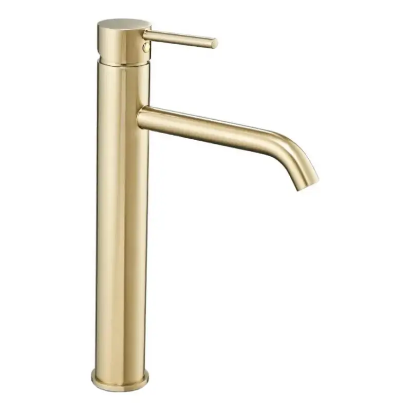 Actieprijs REA-B9409 - Wastafelkraan LUNGO 28 cm goudkleurig
