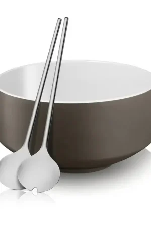 Populair WMF - MOTO saladeschaal met serveerbestek, grijs