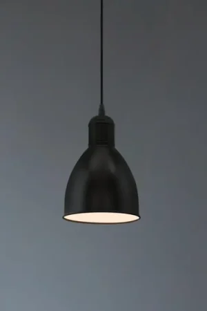 Eglo 55243 - Hanglamp PRIDDY met kabel 1xE27/60W/230V zwart Seizoensaanbieding