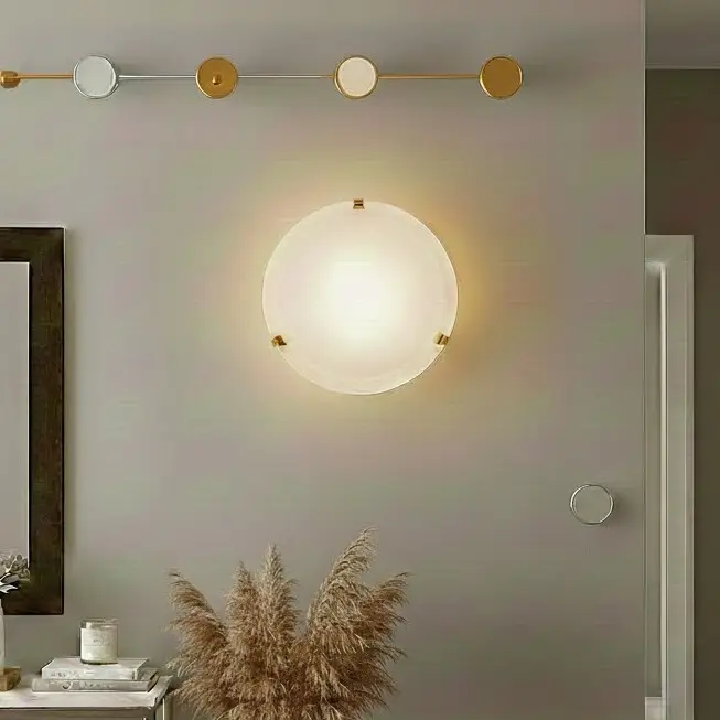 Alleen Vandaag Eglo 32601 - LED plafondlamp SALOME LED/11W/230V Ø 30 cm goudkleurig/alabasterglas