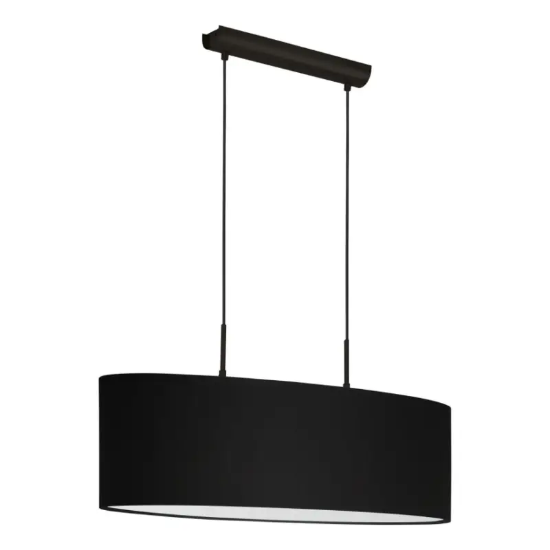 Eglo 33356 - Hanglamp aan kabel AMANI 2xE27/60W/230V zwart Betaalbaar