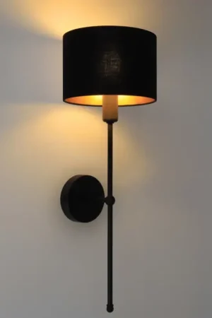 Aanbieding Zwarte wandlamp MADELA 1xE14/40W/230V