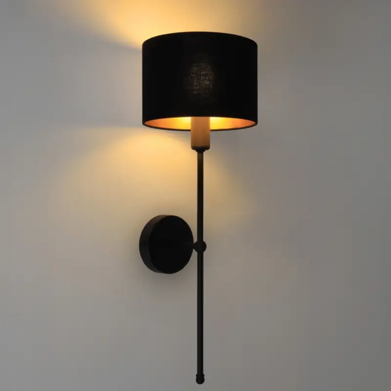 Aanbieding Zwarte wandlamp MADELA 1xE14/40W/230V