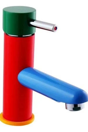 Hoge Kwaliteit RAV Slezák SE426.0 - Wastafelkraan JUNIOR 15,7 cm rood/blauw/groen