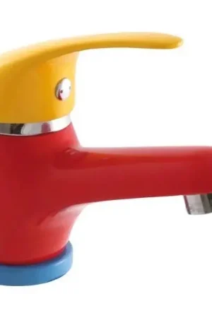 Nu Kopen RAV Slezák SAJ026.0 - Wastafelmengkraan JUNIOR 11,4 cm rood/geel