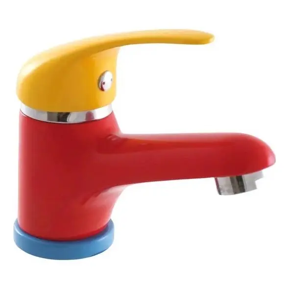 Nu Kopen RAV Slezák SAJ026.0 - Wastafelmengkraan JUNIOR 11,4 cm rood/geel
