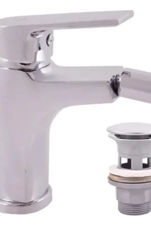 RAV Slezák CO145.0 - Bidetmengkraan + afvoer COLORADO 14,3 cm glanzend chroom Fabrieksprijs