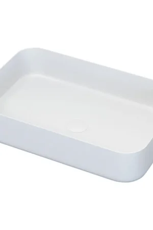Flitsaanbieding Opbouwwastafel LJORDAL 52x34 cm staal/wit
