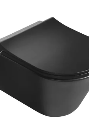Express Levering Sapho - Hangend toilet AVVA keramiek/zwart