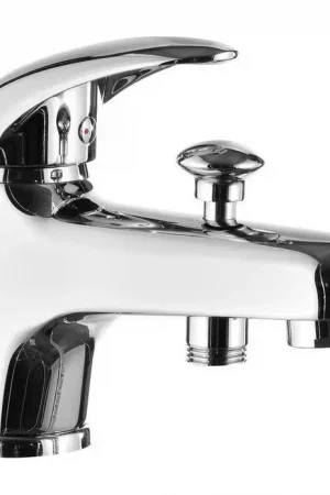 Aqualine - Wastafelmengkraan KASIOPEA 17 cm met omsteller, glanzend chroom Nieuw