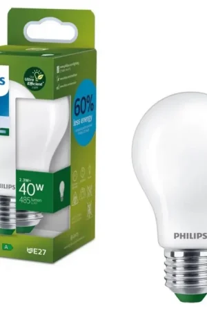 Philips ULTRAEFFICIENT A60 LED-lamp E27/2,3W/230V 4000K Seizoensaanbieding