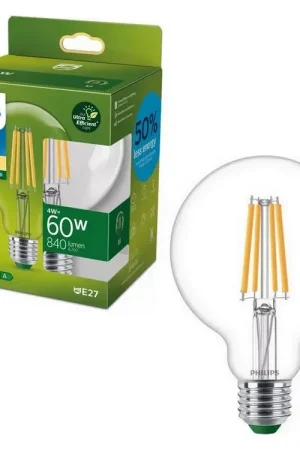 LED-lamp ULTRAEFFICIENT VINTAGE Philips G95 E27/4W/230V 2700K Finale Uitverkoop