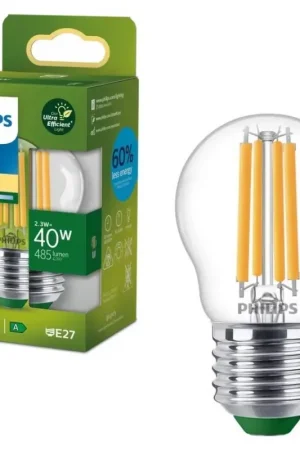 LED-gloeilamp ULTRAEFFICIENT VINTAGE Philips P45 E27/2,3W/230V 2700K Exclusieve Aanbieding