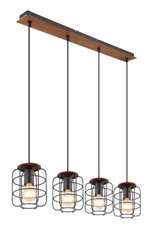 Hete Deal Globo - Hanglamp met kabel 4xE27/40W/230V