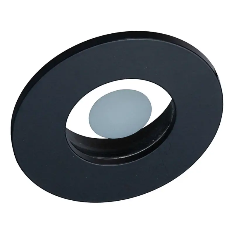 Alleen Vandaag Prezent 71115 - FAY badkamer inbouwspot 1x GU10/50W/230V, Ø 8,5 cm, IP44, zwart