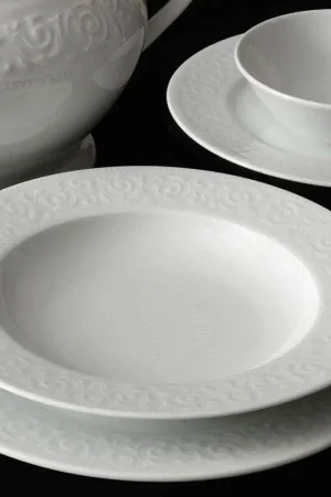 Premium Serviesset 53-delig, wit/porselein
